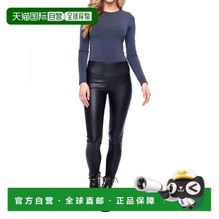 美国奥莱直发 黑色 自营 iltm黑色Vicky人造皮革长裤