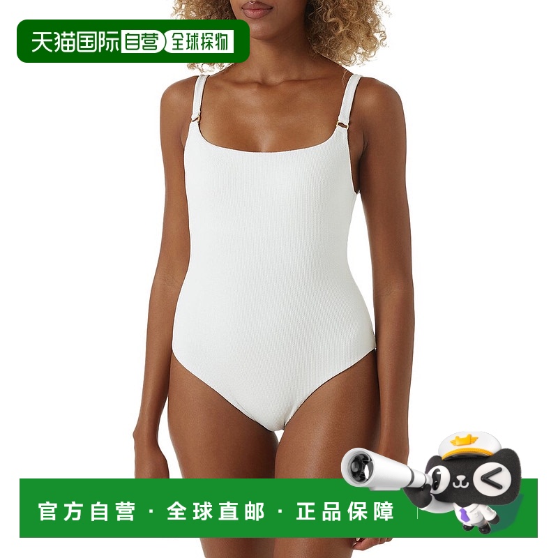 自营 Melissa Odabash Tosca连体泳衣-白色 美国奥莱直发