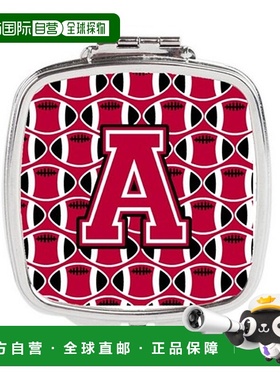 自营 Carolines Treasures CJ1079-ASCM 字母 A 足球深红色正品