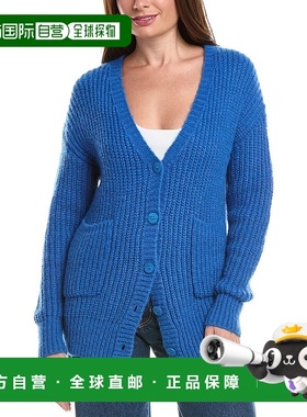 自营ANNA KAY Leninona羊绒混纺开衫-蓝色 美国奥莱直发