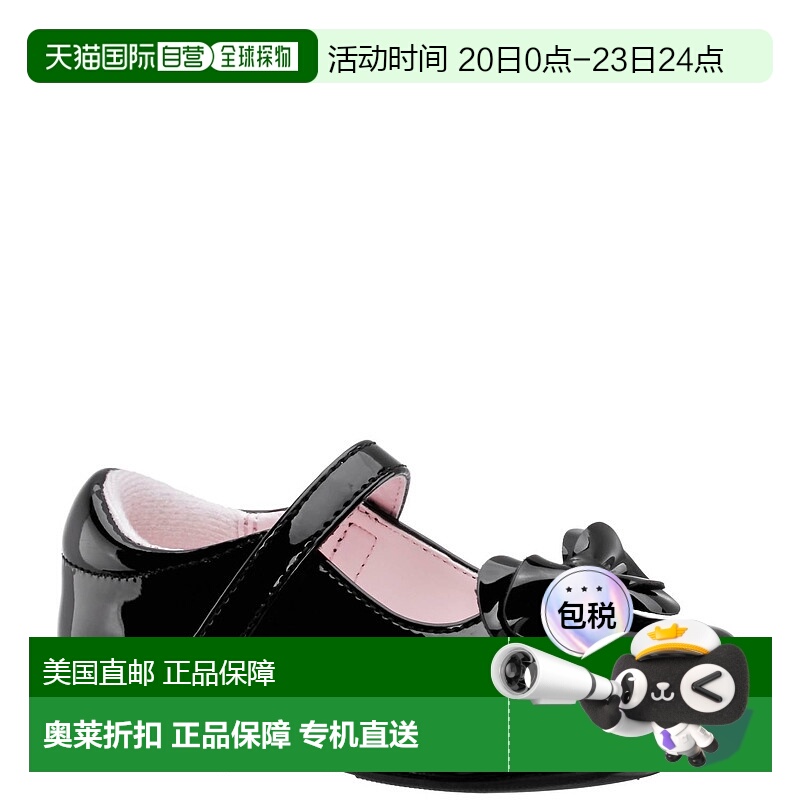 自营 nina女孩的Krista鞋黑色专利-黑色专利 美国奥莱直发