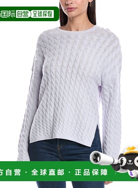 自营 Theory Karina羊毛和羊绒混纺毛衣-灰色 美国奥莱直发开衫