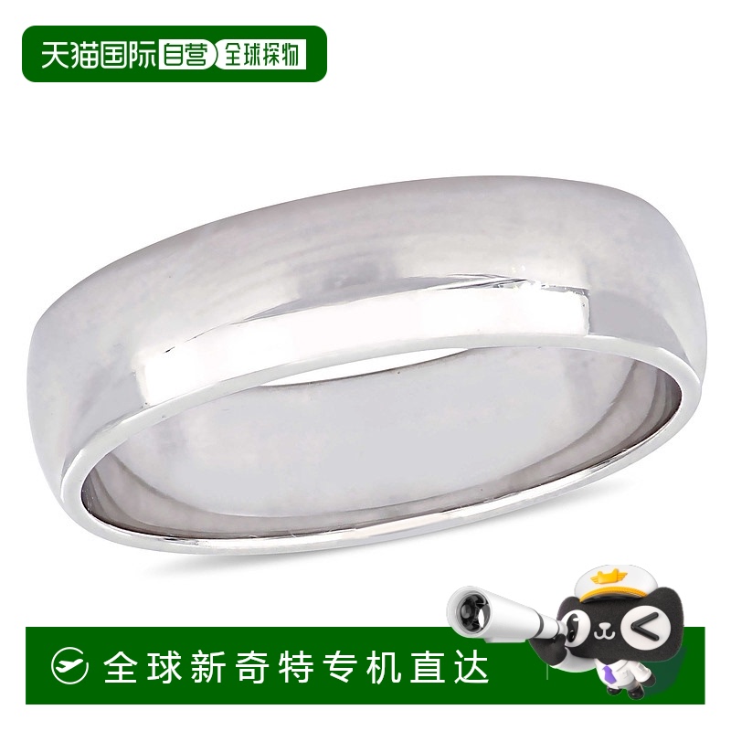 美国直邮Julianna B男士戒指白金结婚指环时尚简约百搭饰品装饰