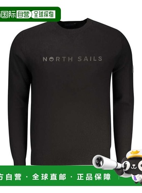 自营North Sails Viscosa Men Men's Sweater - black 美国奥莱直