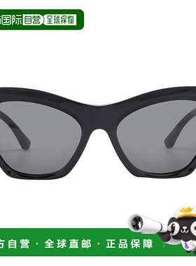 自营Burberry Dark Grey Cat Eye Ladies Sunglasses BE4420U 300