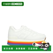 美国直邮 女鞋 hogan 女士 休闲鞋 平底鞋 坡跟防滑真皮厚底