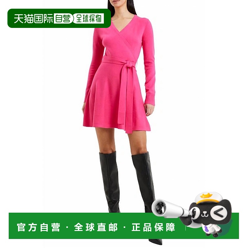 自营french connection紫红色婴儿软包迷你连衣裙 美国奥莱直发