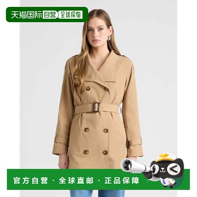 自营NVLT Women’s Trench Coat with Self Belt - british tan