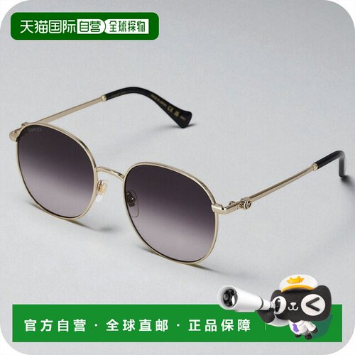 自营 Gucci 女士太阳镜 GG1142S 001金色/黑色