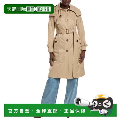 自营London Fog Long Trench Coat - Gray 美国奥莱风衣直发