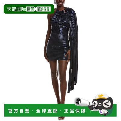 自营retrofeteRetrofête Ashley Midi Dress - black 美国奥莱直