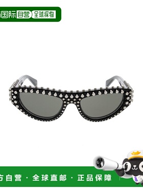 1h可退 香港直邮潮奢 Gucci 古驰 女士 黑色 Cat-Eye Frame 太阳