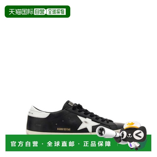 自营golden gooseBlack Superstar White Star Leather Sneakers