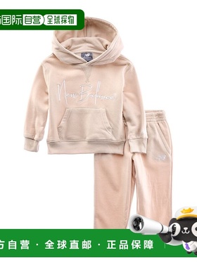 自营New Balance 2pc Fleece Hoodie & Jogger Set - brown 美国