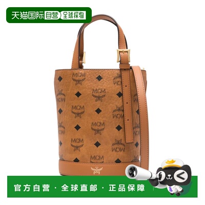 自营 MCM 女士斜挎包 MWTEATA01CO AW2025 棕色 Aren Bucket bag