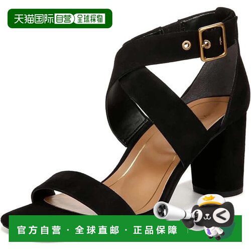 自营Vionic Marsanne Sandals W Black Suede Ankle Strap Block