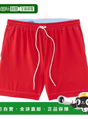 自营J.McLaughlin Outrigger Swim Short - Red 美国奥莱直发泳裤