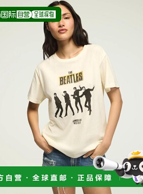 自营Lucky Brand Women's The Beatles卡内基音乐厅男友-白色 美