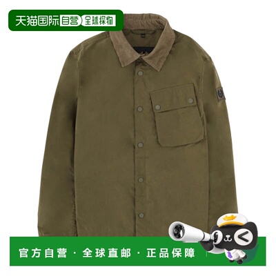 自营belstaffGround Regular Waxed Cotton Jacket - green 美国