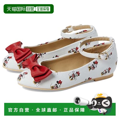 自营Youth Janie and Jack Minnie Mouse Flat White Bow Detail