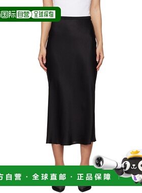 1h可退 香港直邮潮奢 ANINE BING 女士 黑色 Bar 半身裙 A04新款