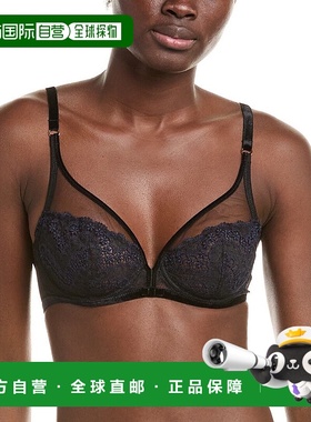 自营Simone Perele Scenario Sheer Plunge Bra - black 美国奥莱