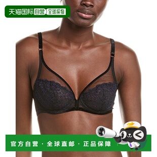 自营Simone Perele Scenario Sheer Plunge Bra - black 美国奥莱