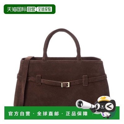 自营Persaman New York Elspeth Suede Shoulder Bag - brown 美