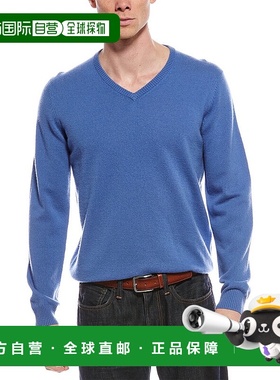 自营Mette Cashmere V-Neck Sweater - blue 美国奥莱直发毛衣