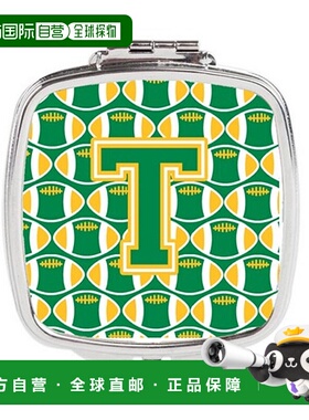 自营 Carolines Treasures CJ1069-TSCM 字母 T 足球绿色和正品