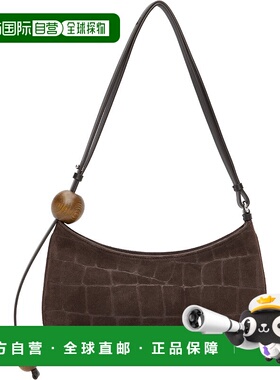 1h可退 香港直邮潮奢 Jacquemus 女士 棕色 The Bisou Perle 单肩