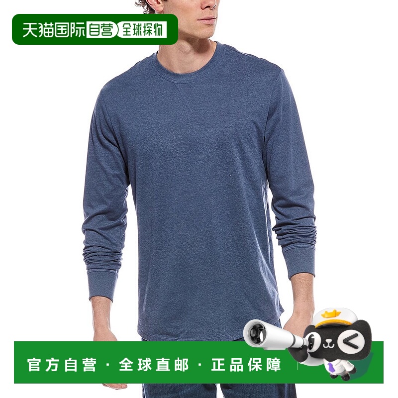 自营weatherproof vintage防风雨复古拉丝针织圆领衬衫-蓝色 美国