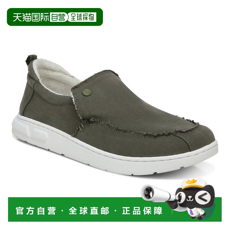 自营 vionicMen's Seaview Canvas Slip-On Shoes In Olive - oli