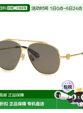 自营Roberto Cavalli Sunglasses Aviator Full Rim, Yellow Gold