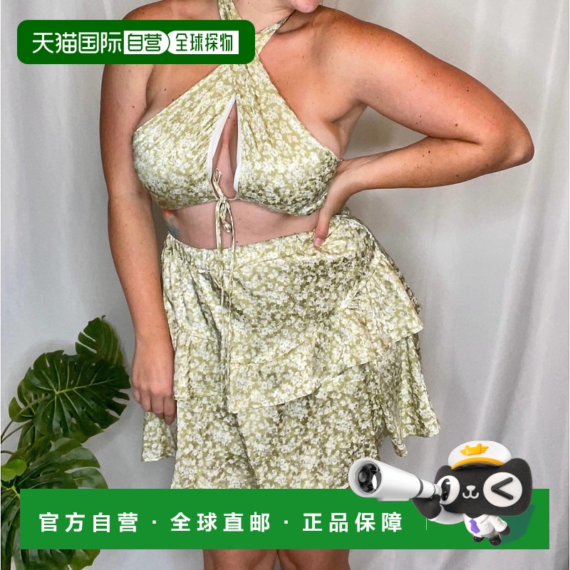 自营 le lisSage-Sage热带宝贝花裙套装 美国奥莱直发半身裙a字裙