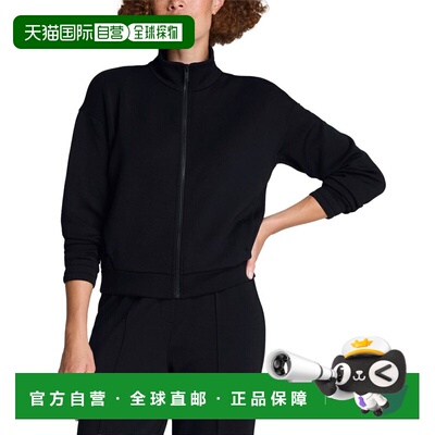 自营SPANX Brushed Full Zip Jacket - very black 美国奥莱直发