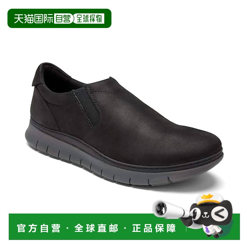 自营 vionic男士 Khai 磨砂皮一脚蹬鞋(黑色) - 黑色 美国奥莱