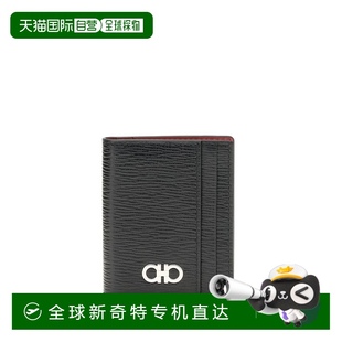 卡片夾 自營 ferragamo菲拉格慕Gancini男士 黑色 salvatore 美國