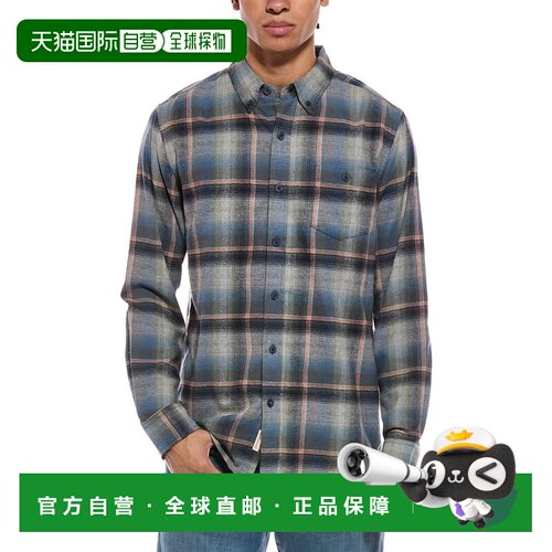 自营weatherproof vintage防水复古磨绒法兰绒衬衫-蓝色 美国奥