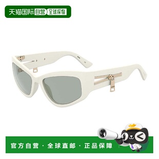 自营Moschino Sunglasses Cat Eye Full Rim, Red Frame And Grey