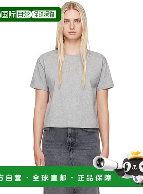 1h可退 香港直邮潮奢 A.P.C. 女士 灰色 Boxy Printed Micro Logo