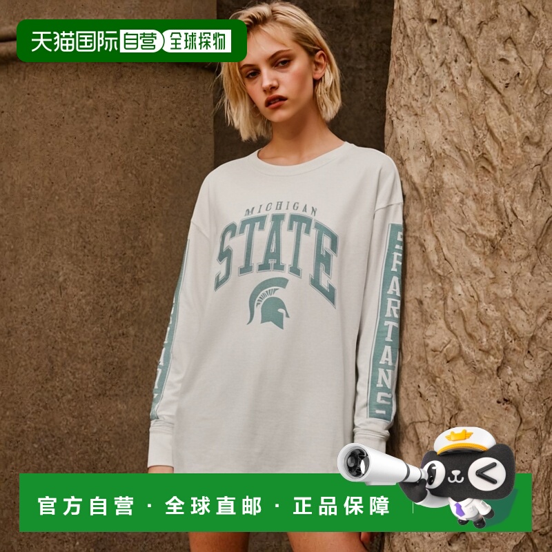 1h可退 【美国直邮】'47 品牌|女士白色密歇根州立大学斯巴达人队