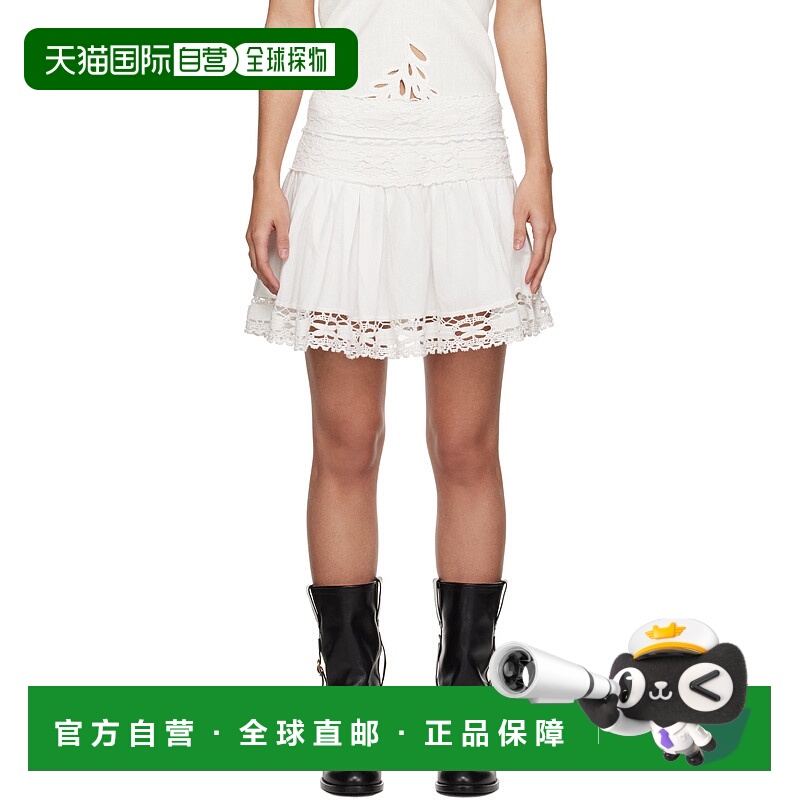 香港直邮潮奢 ISABEL MARANT 女士 白色 Violana 短裙 25PJU0304F