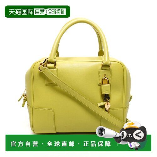 自营Loewe Amazona Leather Handbag (Pre-Owned) - green 美国奥