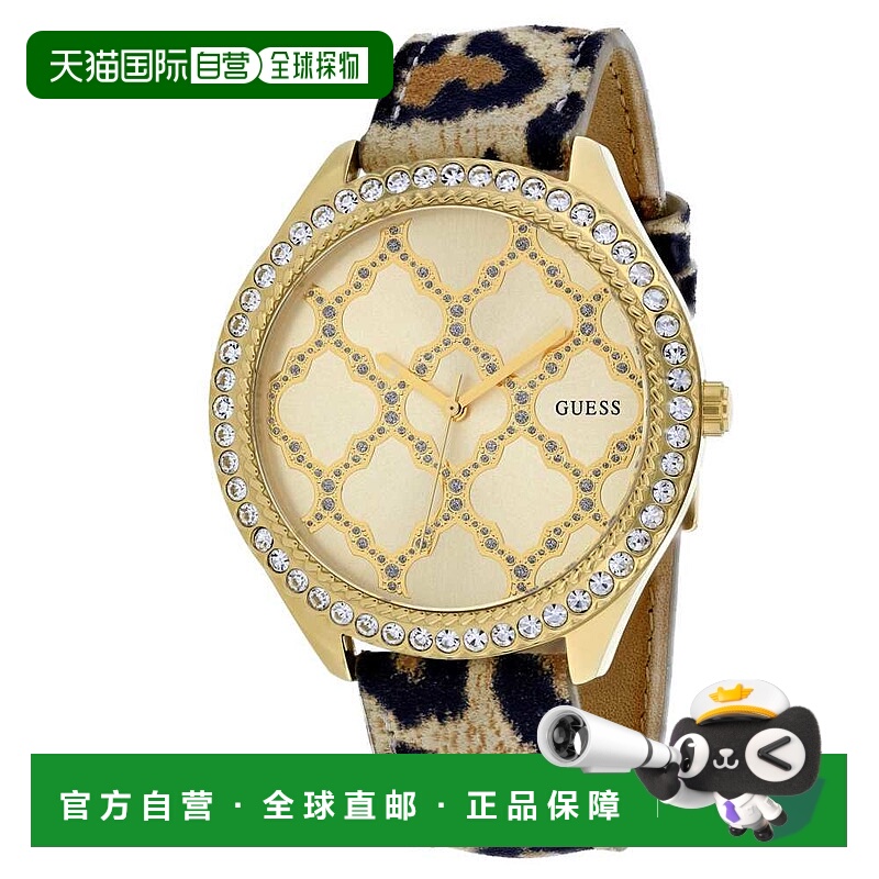 自营Guess女式连衣裙黄色表盘手表-黄色 美国奥莱直发