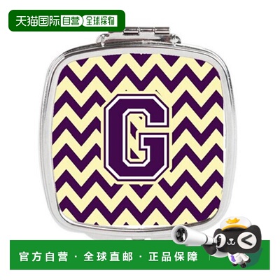 自营 Carolines Treasures CJ1058-GSCM 字母 G 雪佛龙紫色正品