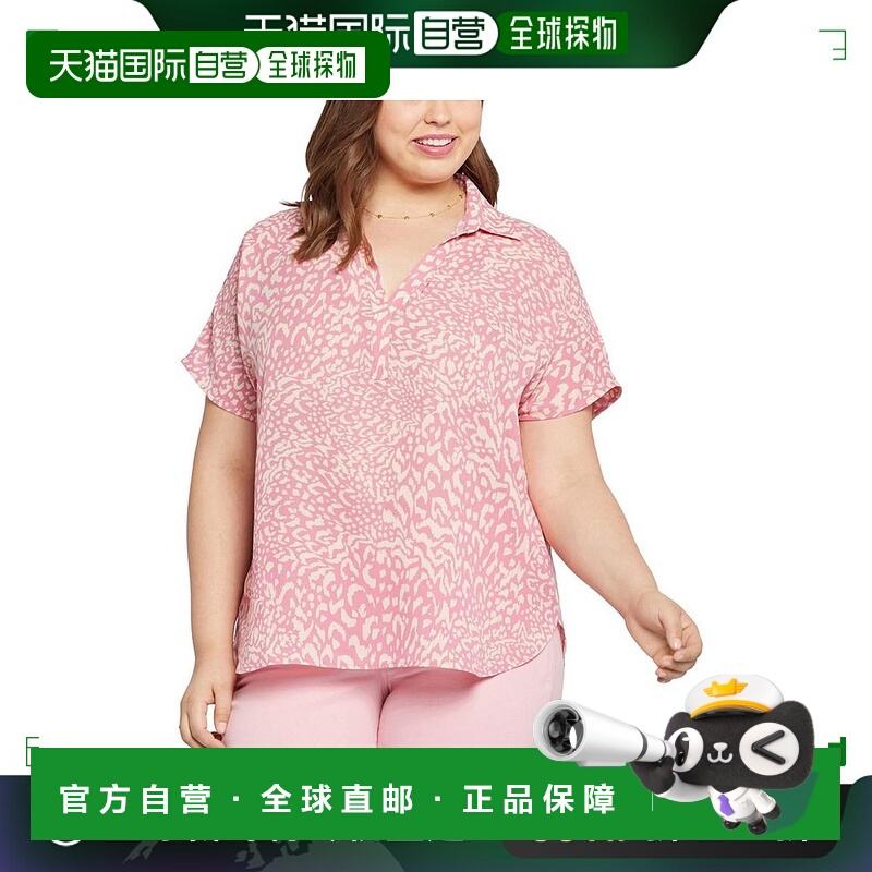 1h可退 【美国直邮】NYDJ|大码短袖 Becky 衬衫