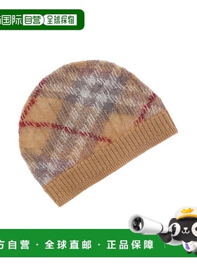 自营Burberry Ginny Check Alpaca, Silk & Mohair-Blend Hat - b