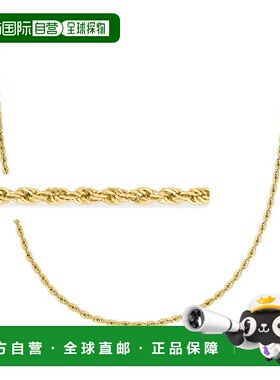 自营Ross-Simons 2mm 18kt Gold Over Sterling Rope-Chain Neckl
