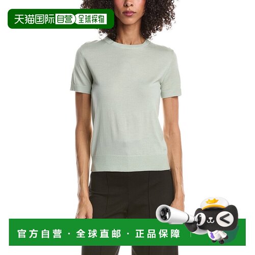 自营Theory Basic Wool T-Shirt - blue 美国奥莱直发